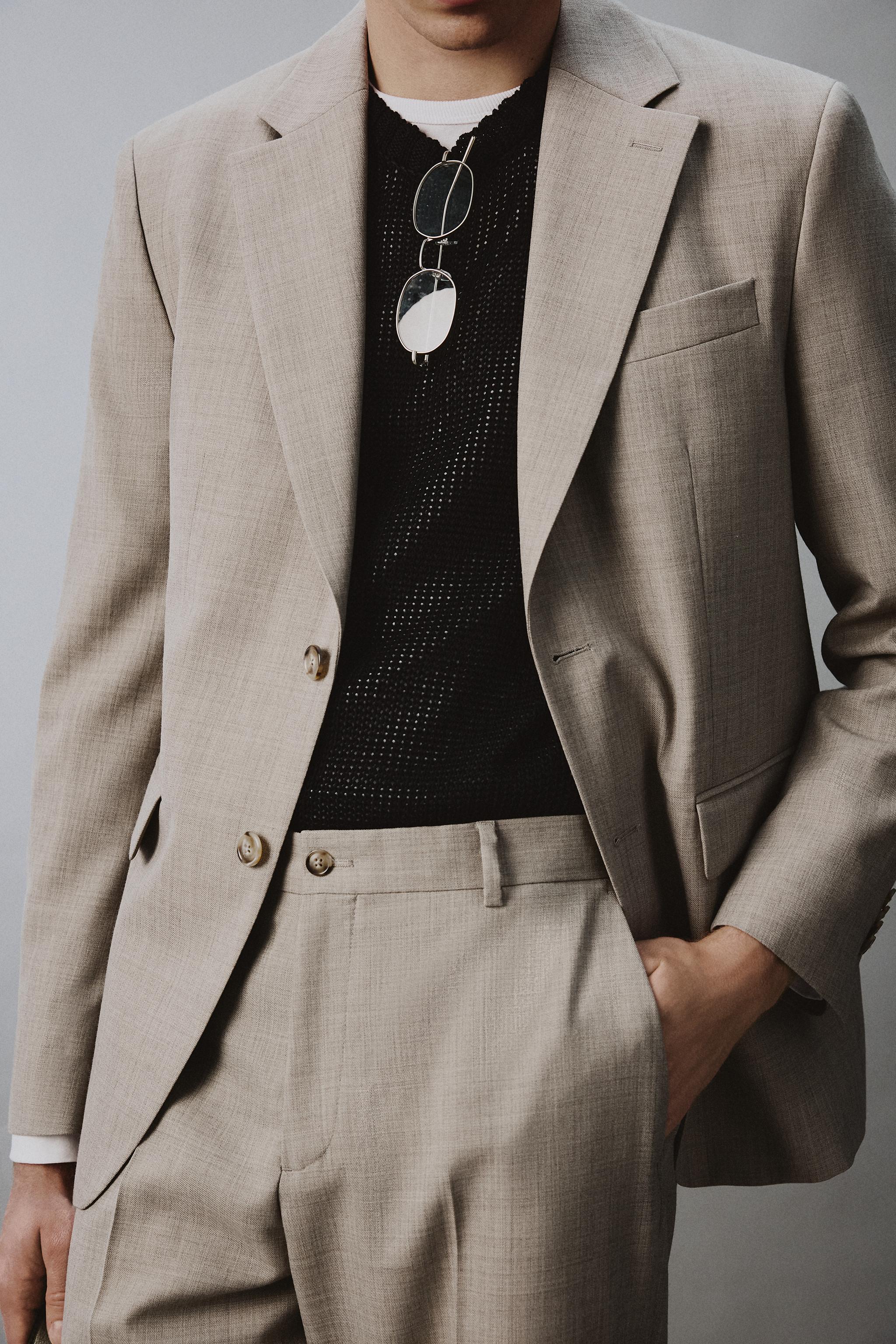 WOOL BLEND COMFORT SUIT PANTS